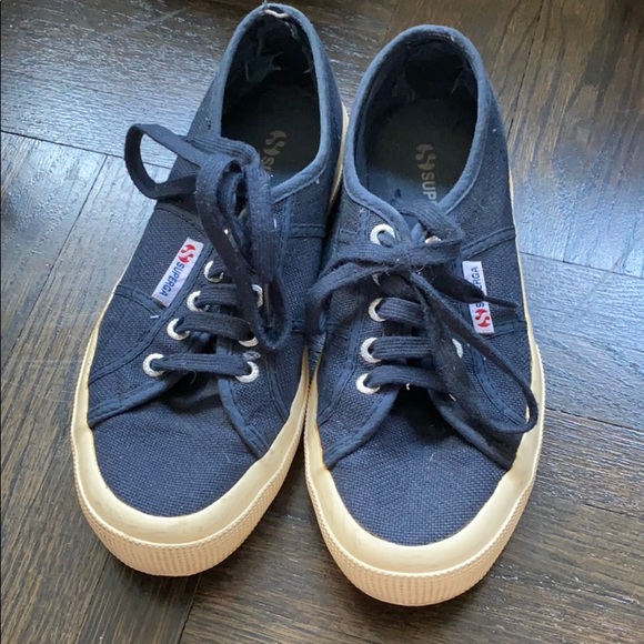 navy superga sneakers